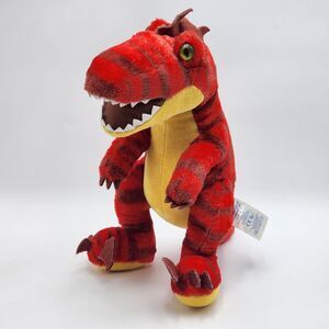 Build A Bear Red Raptor Dinosaur Plush Stuffed Animal BAB